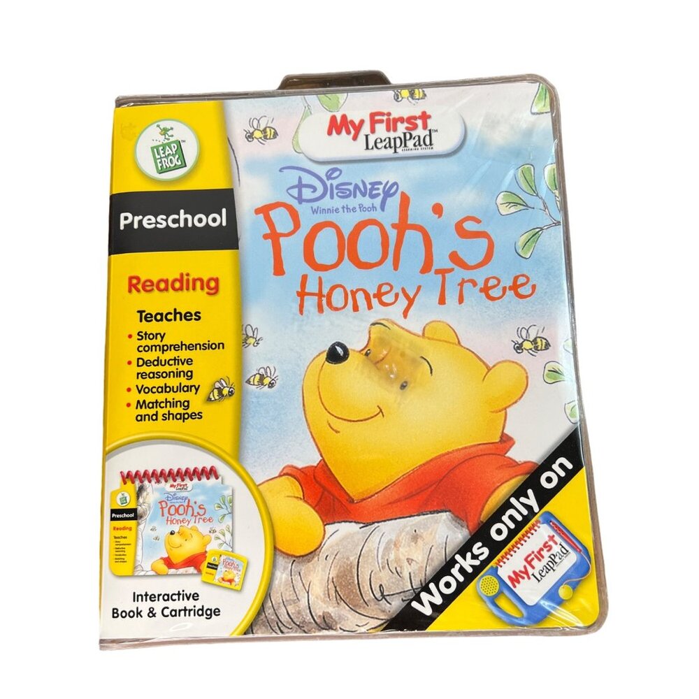 Disney Poohs Honey Tree My First LeapPad Interactive Book & Cartridge Preschool